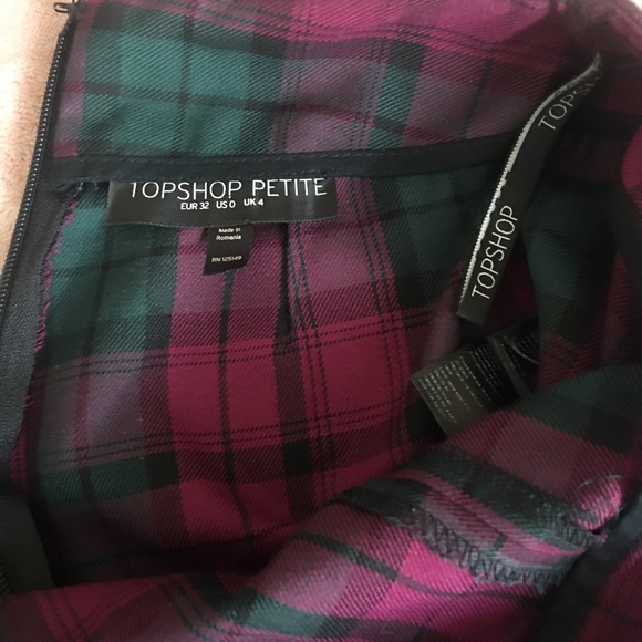 TopShop Petite Plaid Wrap Mini Skort-must bundle - Picture 3 of 3